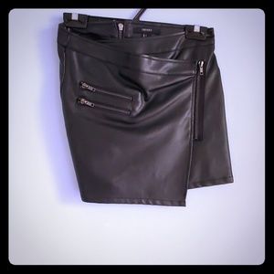 Faux leather skirt